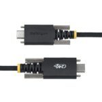 StarTech.com 2m USB-C 240W PD Charging Cable, Side Screw Lock, Braided Jacket