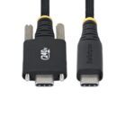 StarTech.com 2m USB-C 240W PD Charging Cable, Side Screw Lock, Braided Jacket