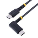 StarTech.com 2m USB-C Right Angle 60W PD Cable - Black