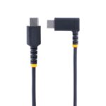 StarTech.com 2m USB-C Right Angle 60W PD Cable - Black