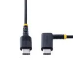 StarTech.com 2m USB-C Right Angle 60W PD Cable - Black