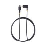 StarTech.com 2m USB-C Right Angle 60W PD Cable - Black