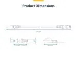 StarTech.com 2m White CAT8 Ethernet Cable, Snagless RJ45, 25G/40G, S/FTP, LSZH