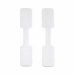 StarTech.com 3.5in Cable Labels, 100 Pack, White, Hook-to-Hook Fastener Write-On Tags