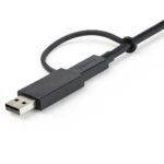 StarTech.com 3ft Hybrid USB-C Cable with USB-A Adapter - 10Gbps/100W PD