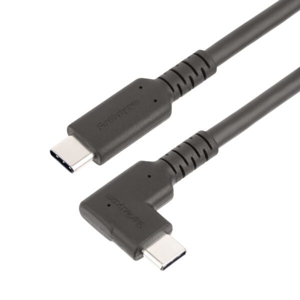 StarTech.com 3ft Rugged Right Angle USB-C 3.2 Gen 2 Cable, 4K 60Hz DP Alt Mode, 100W PD