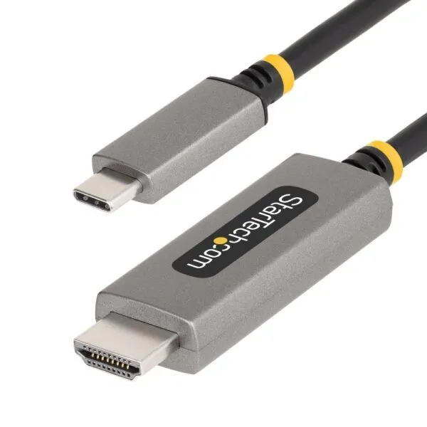 StarTech.com 3ft USB-C to HDMI 2.1 Cable, 8K 60Hz, 4K 144Hz, Thunderbolt 3/4 Compatible