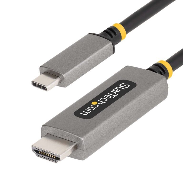 StarTech.com 3ft USB-C to HDMI 2.1 Cable, 8K 60Hz, 4K 144Hz, Thunderbolt 3/4 Compatible