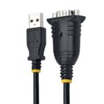 StarTech.com 3ft USB to Serial Cable, DB9 Male RS232 to USB Converter, Prolific IC