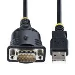 StarTech.com 3ft USB to Serial Cable, DB9 Male RS232 to USB Converter, Prolific IC