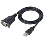 StarTech.com 3ft USB to Serial Cable, DB9 Male RS232 to USB Converter, Prolific IC