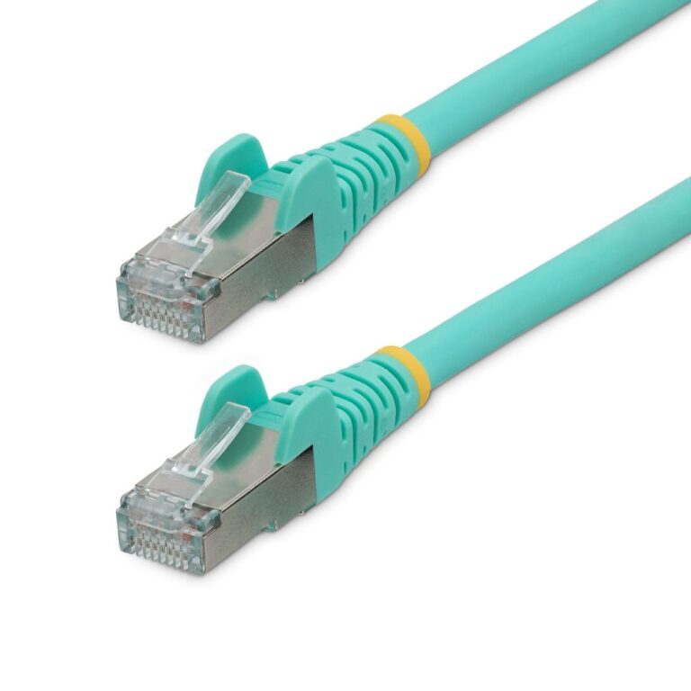 StarTech.com 3m CAT6a LSZH 10GbE 500MHz PoE++ S/FTP Patch Cable - Aqua