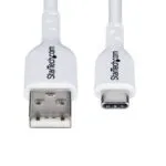 StarTech.com 3m USB-A to USB-C Cable, 3A, USB 2.0, White