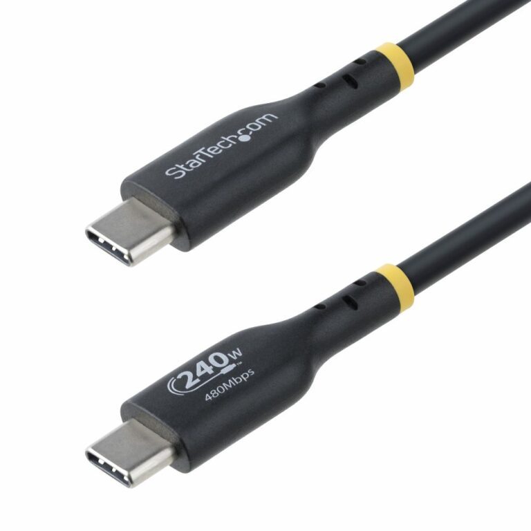 StarTech.com 3m USB-C Cable, 240W PD EPR, USB 2.0, TPE, M/M