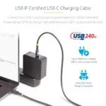 StarTech.com 3m USB-C Cable, 240W PD EPR, USB 2.0, TPE, M/M