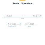 StarTech.com 3m White CAT8 Ethernet Cable, Snagless RJ45, 25G/40G, 2000MHz, PoE++, S/FTP, 26AWG Pure Bare Copper, LSZH