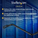 StarTech.com 4in Offset Cable Lacing Bar 10 Pack