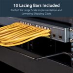 StarTech.com 4in Offset Cable Lacing Bar 10 Pack