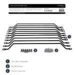StarTech.com 4in Offset Cable Lacing Bar 10 Pack