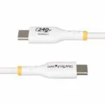 StarTech.com 4m White USB-C Cable, 240W PD EPR, USB 2.0