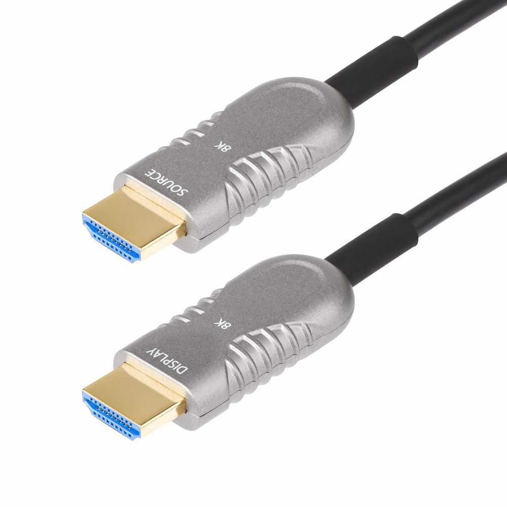 StarTech.com 50ft Hybrid Active Optical HDMI 2.1 Cable, CMP Plenum Rated, 8K 48Gbps