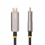 StarTech.com 50ft USB-C to HDMI 2.0 Active Optical Cable, 4K 60Hz, CL3