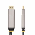 StarTech.com 50ft USB-C to HDMI 2.0 Active Optical Cable, 4K 60Hz, CL3
