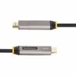 StarTech.com 50ft USB-C to HDMI 2.0 Active Optical Cable, 4K 60Hz, CL3