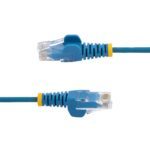 StarTech.com 5m Blue CAT6 Slim Ethernet Cable, 100W PoE, UTP, LSZH, 28AWG