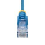 StarTech.com 5m Blue CAT6 Slim Ethernet Cable, 100W PoE, UTP, LSZH, 28AWG