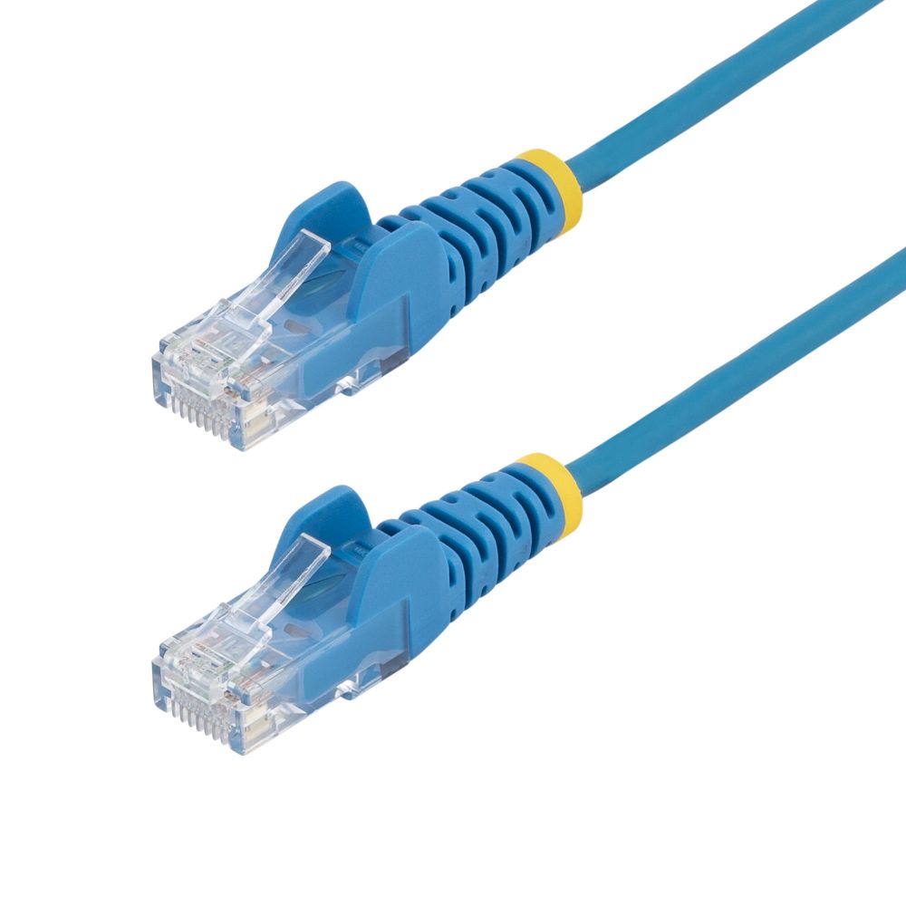 StarTech.com 5m Blue CAT6 Slim Ethernet Cable, 100W PoE, UTP, LSZH, 28AWG