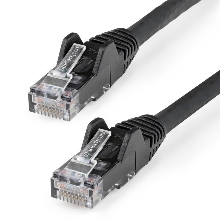 StarTech.com 5m CAT6 LSZH Ethernet Cable - 10GbE PoE RJ45 Network Patch Cord Black