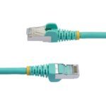 StarTech.com 5m CAT6a LSZH Ethernet Cable - Aqua - 10GbE 500MHz PoE++