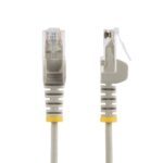 StarTech.com 5m Gray Slim CAT6 Ethernet Cable, 100W PoE, UTP, 28AWG