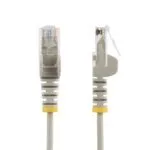 StarTech.com 5m Grey Slim CAT6 Ethernet Cable, 100W PoE, UTP, 28AWG