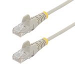 StarTech.com 5m Gray Slim CAT6 Ethernet Cable, 100W PoE, UTP, 28AWG