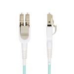 StarTech.com 5m LC to LC OM4 Switchable Fiber Cable - 100G, Toolless Polarity, LSZH