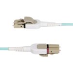 StarTech.com 5m LC to LC OM4 Switchable Fiber Cable - 100G, Toolless Polarity, LSZH