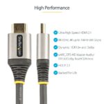 StarTech.com 5m Ultra High Speed HDMI 2.1 Cable 48Gbps - 8K 60Hz/4K 120Hz HDR10+ eARC