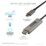 StarTech.com 5m USB-C to HDMI 2.0b Cable - 4K 60Hz HDR10