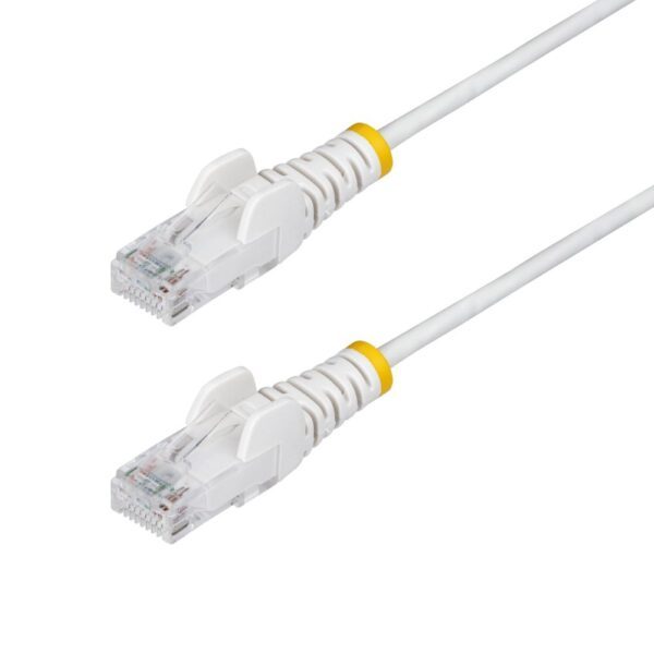 StarTech.com 5m White Slim CAT6 Ethernet Cable, UTP, 100W PoE, LSZH