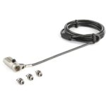 StarTech.com 6.5ft 3-in-1 Universal Laptop Cable Lock - 4-Digit Combination, K-Slot/Nano/Wedge Compatible