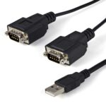 StarTech.com 6ft 2-Port USB to Serial RS232 Adapter Cable with COM Retention