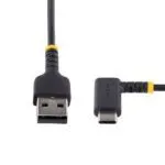 StarTech.com 6ft Right Angle USB-C Cable - 3A USB 2.0 Black