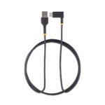 StarTech.com 6ft Right Angle USB-C Cable - 3A USB 2.0 Black