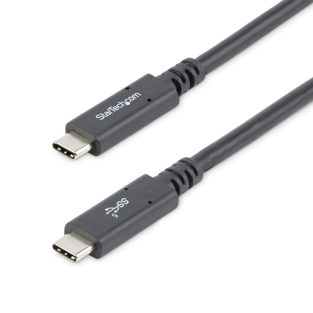 StarTech.com 6ft USB-C Cable 5A 100W PD 3.0 USB-IF 5Gbps M/M