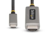 StarTech.com 6ft USB-C to HDMI 2.1 Adapter Cable, 8K 60Hz, 4K 144Hz, HDR10, Thunderbolt 3/4 Compatible