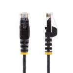 StarTech.com 7m Black Slim CAT6 Ethernet Cable, 100W PoE, UTP, 28AWG