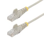 StarTech.com 7m Grey Slim CAT6 Ethernet Cable, 100W PoE, UTP, 28AWG