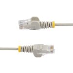 StarTech.com 7m Grey Slim CAT6 Ethernet Cable, 100W PoE, UTP, 28AWG